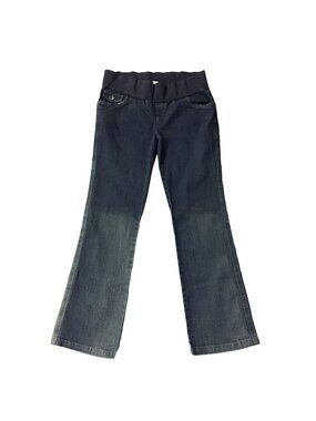 Oh Mamma Maternity Jeans Womens M Bootcut Stretch Denim Used Faded